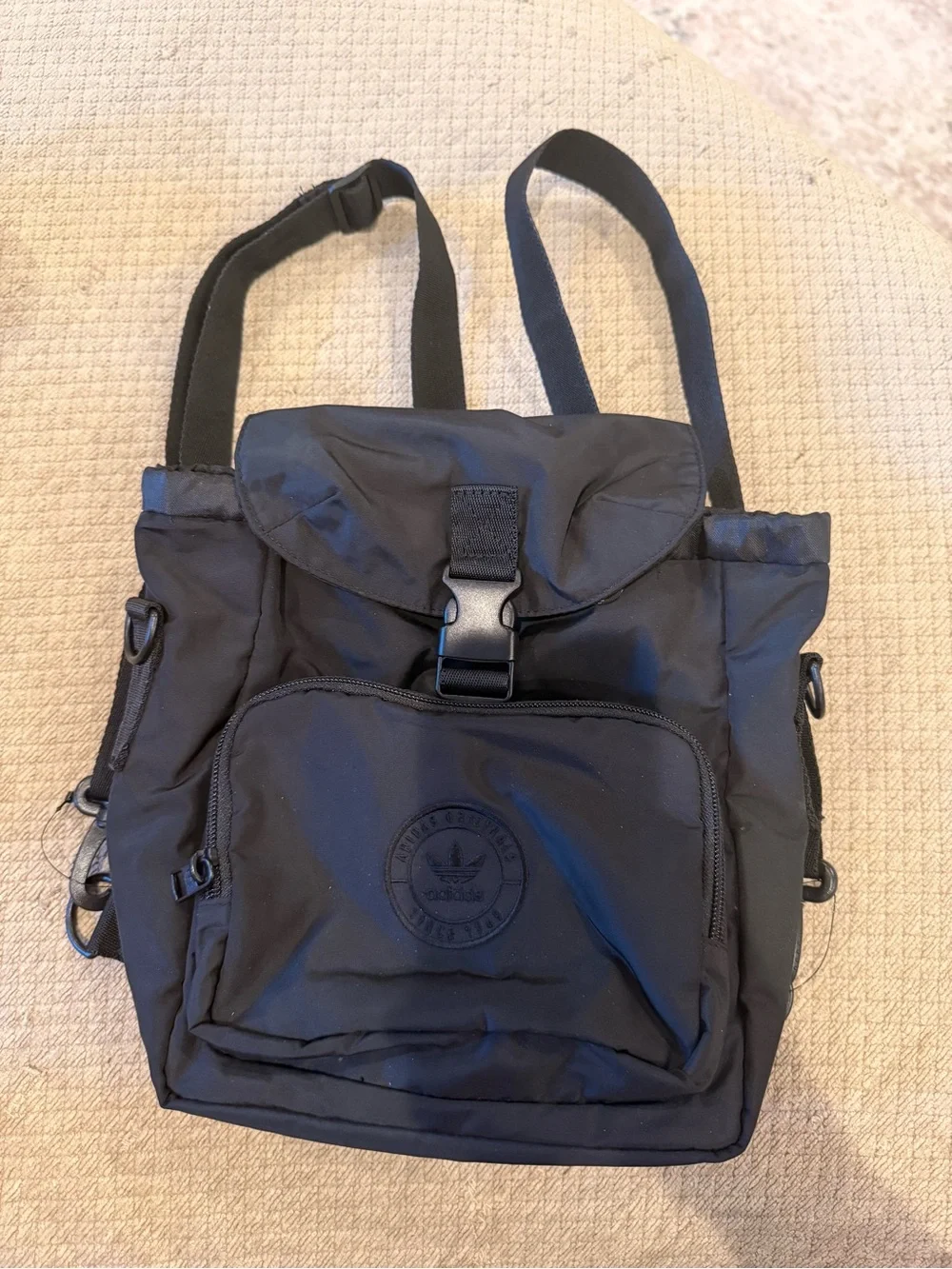 Black Adidas Nylon mini Backpack Shoulder Bag